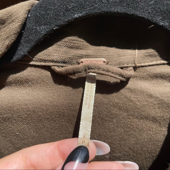 free people • green “faye” military jacket - Picture 2 of 4